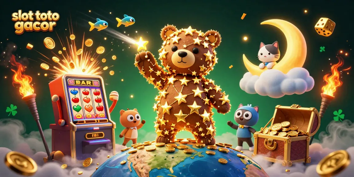 Experience thrills with slot toto gacor featuring golden stars, coins, and jackpot excitement!