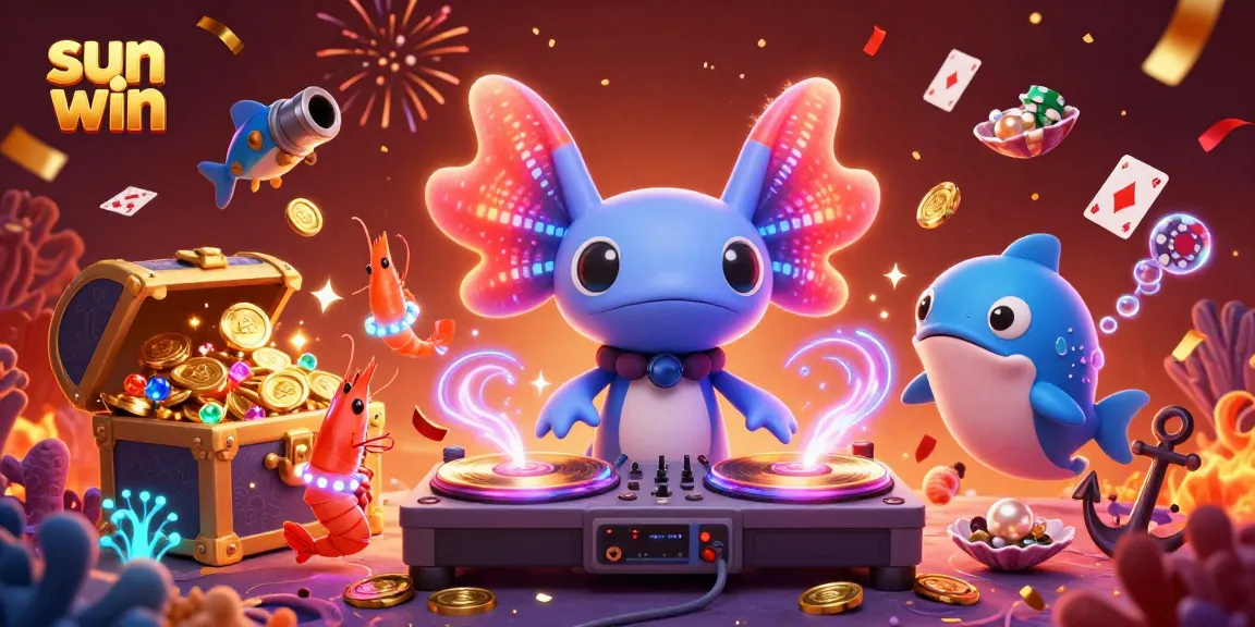Experience the thrill of sun win at this vibrant underwater casino party.